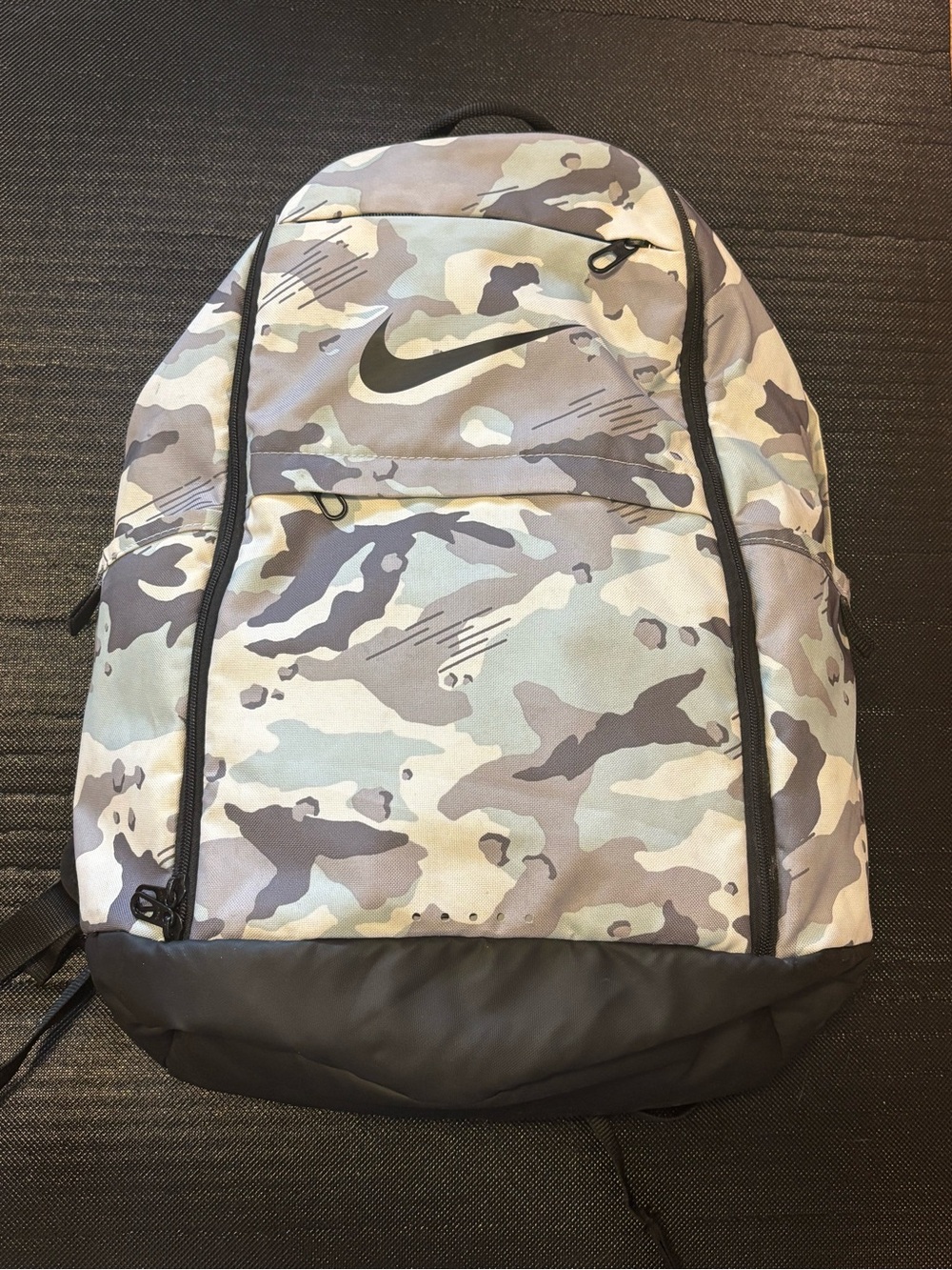 Nike Brasilia Training Backpack Camo Print Grey/White/Black